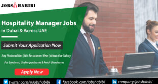Hospitality Manager Jobs in Dubai