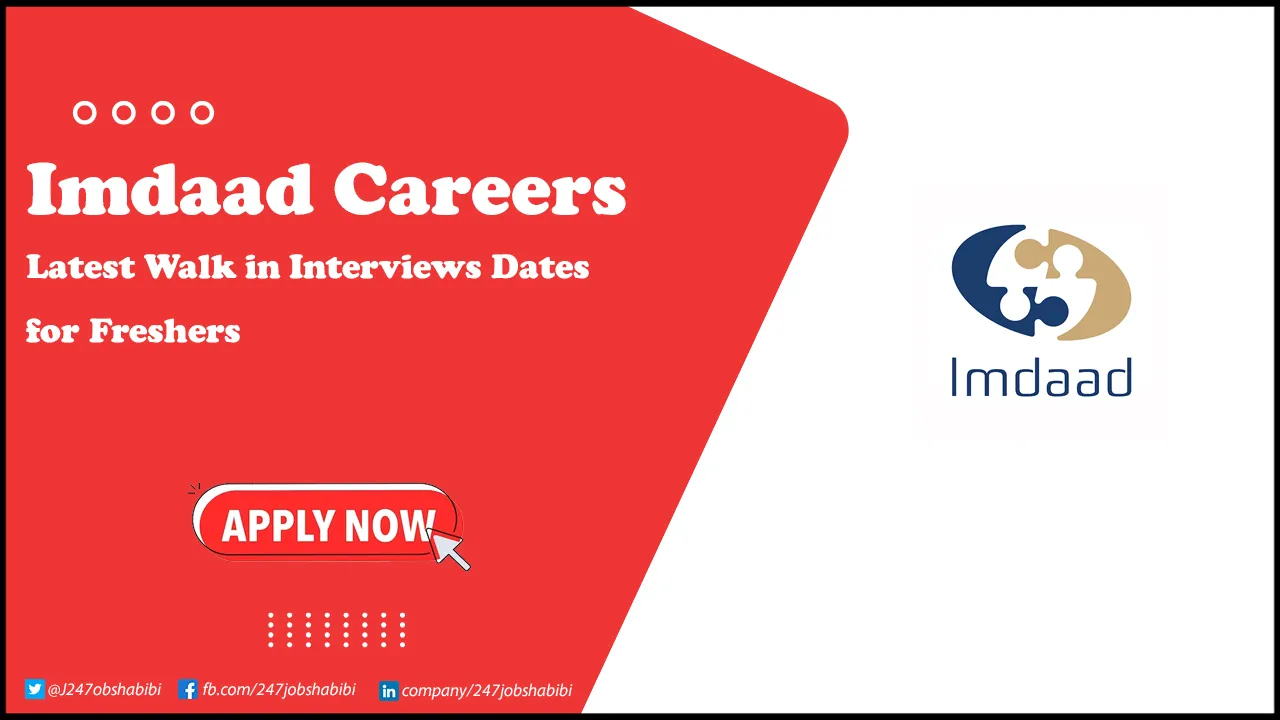 Imdaad Careers | Urgent Hiring Freshers in Dubai & Across UAE Imdaad Careers