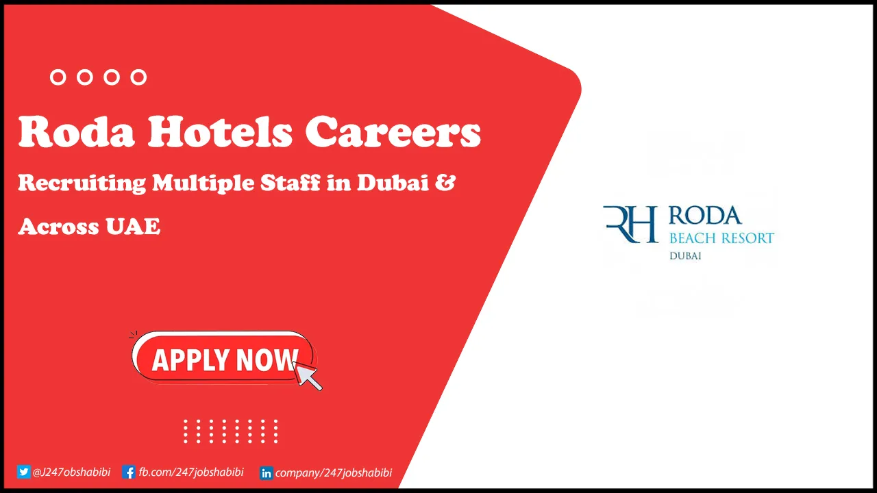 Roda Hotels Careers in Hospitality for Freshers | Apply Online Roda Hotels Careers